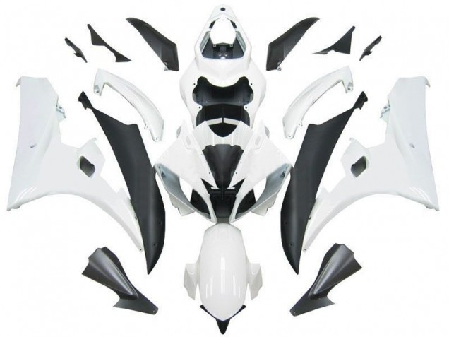 Kit Carénages Motos Complet Yamaha R6 06-07 - Blanc Noir