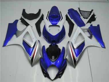 Kit Carénages Motos & Plastique Suzuki GSXR 1000 K7 07-08 - Bleu Blanc